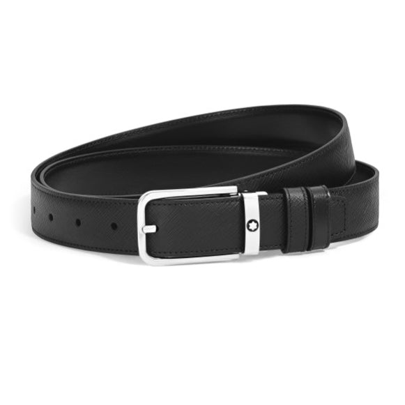 Montblanc vändbart bälte 30 mm Sartorial läder rektangulärt spänne 223409
