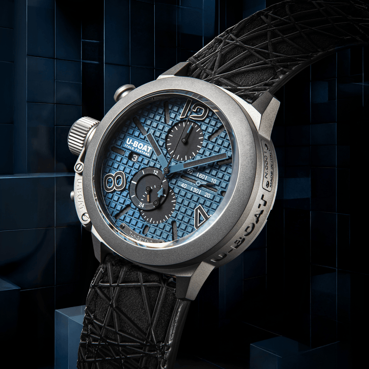 U-BOAT ウォッチ クラシック 45 チタン タングステン ブルー 45mm ブルー 自動巻き チタン 3003
