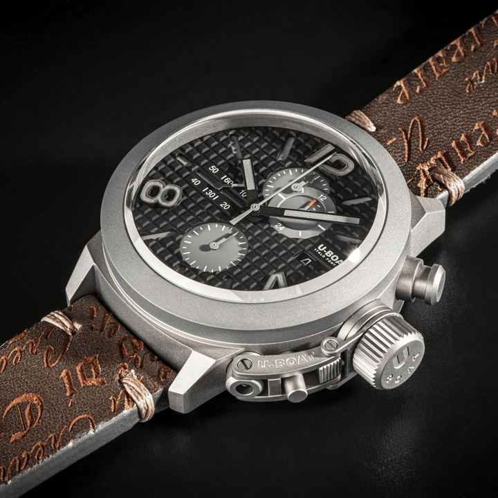 U-BOAT ウォッチ クラシック 45 チタン タングステン ブラック 右 45mm 自動巻き ブラックチタン 3005