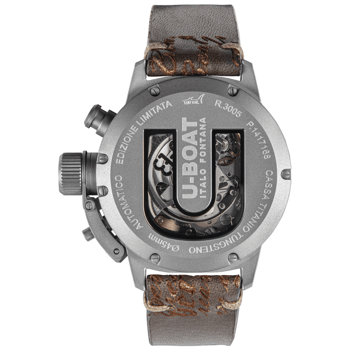 U-BOAT ウォッチ クラシック 45 チタン タングステン ブラック 右 45mm 自動巻き ブラックチタン 3005