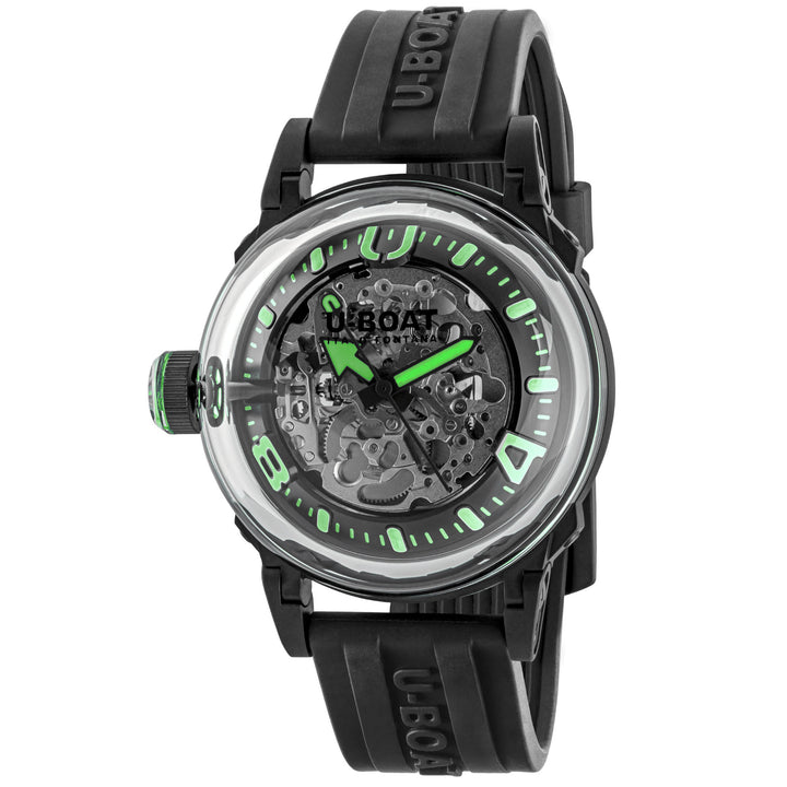U-BOAT horloge U-65 44mm groen automatisch staal zwarte PVD afwerking 3347
