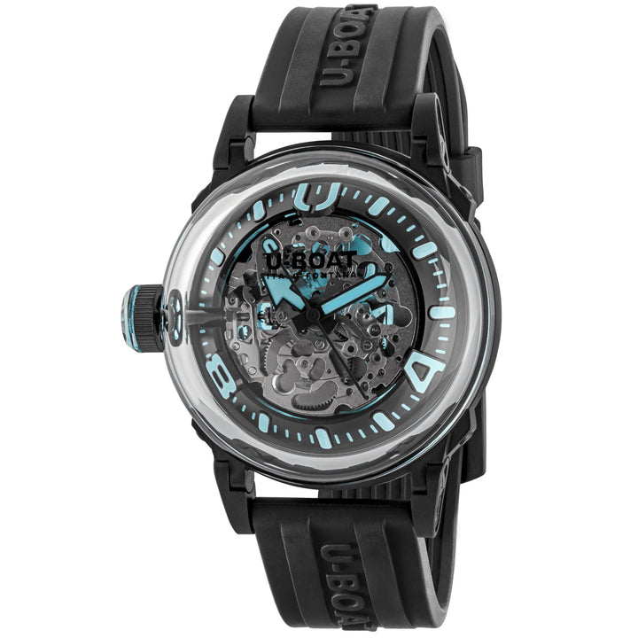 U-BOAT klocka U-65 44mm turkos automatisk stål svart PVD finish 3348