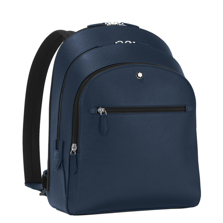 Montblanc Medio Backpack 3 Blue Tailoring Compartments 131716