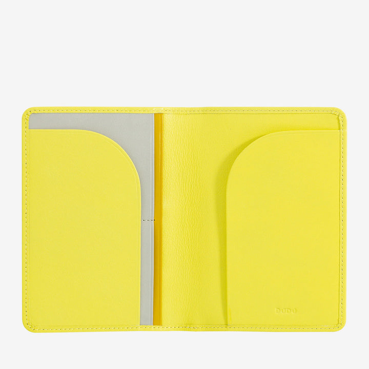 DUDU Étui porte-passeport en cuir de voyage avec protection RFID et porte-carte de crédit