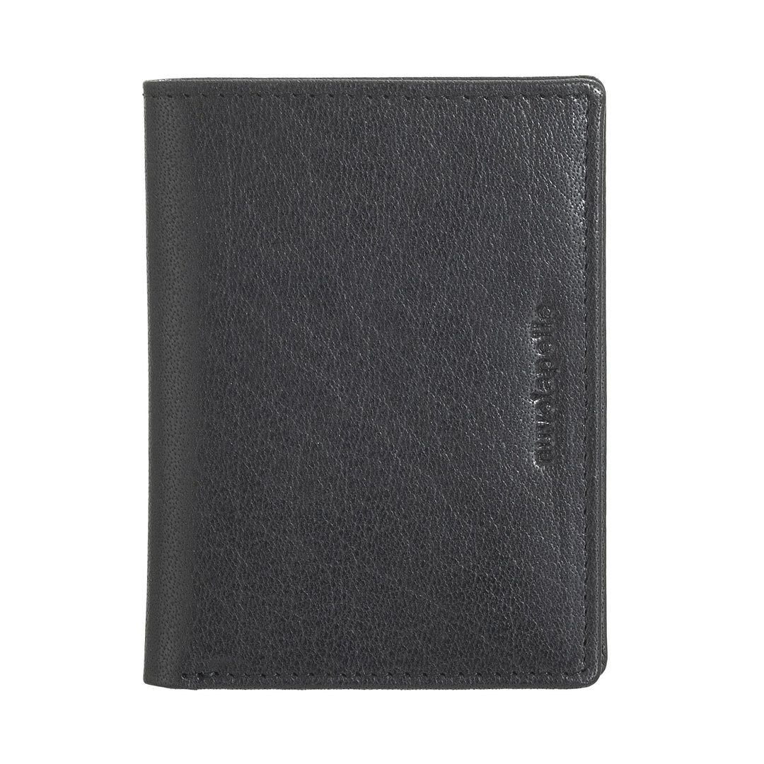 Nuvola Pelle liten plånbok för män i buffelläder, kompakt korthållare, sedelhållare, slimmad bifold-plånbok