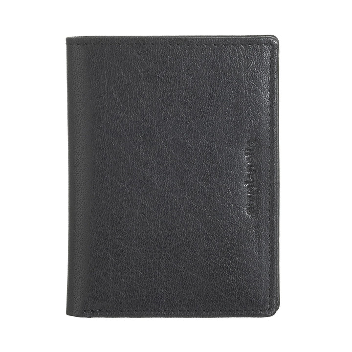 Nuvola Pelle liten plånbok för män i buffelläder, kompakt korthållare, sedelhållare, slimmad bifold-plånbok