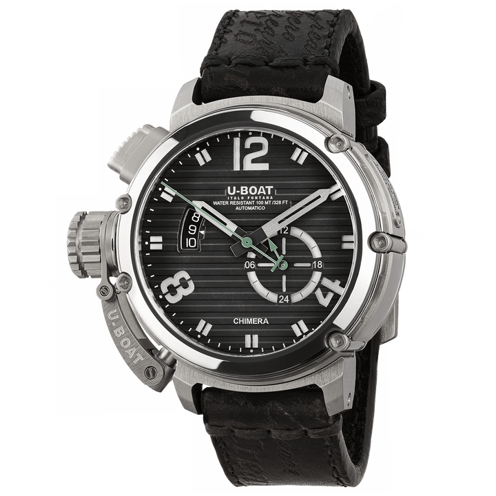 U-BOAT Chimera watch 46mm black automatic steel 9605