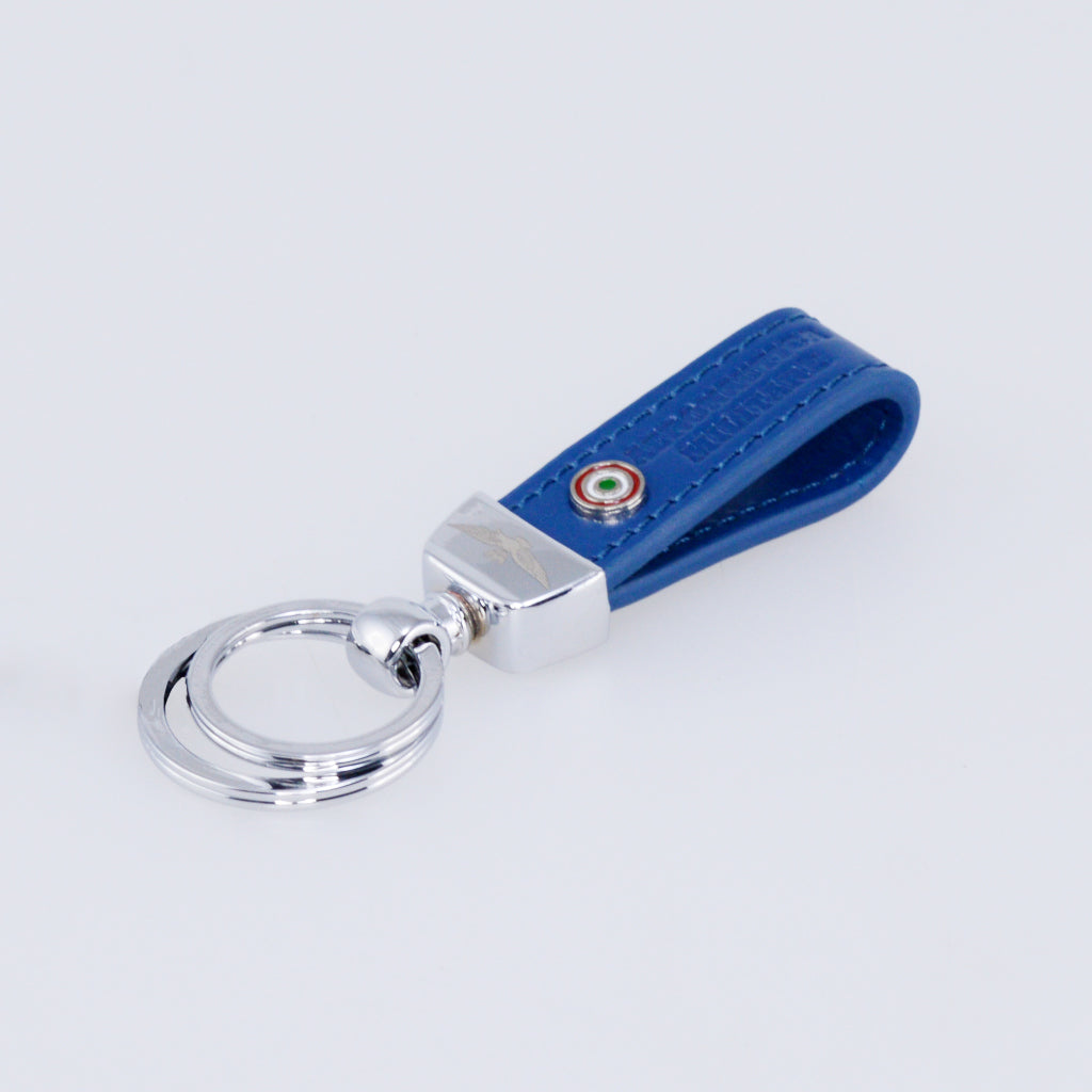 Aeronautica Military Leather Keychain AM160-BL