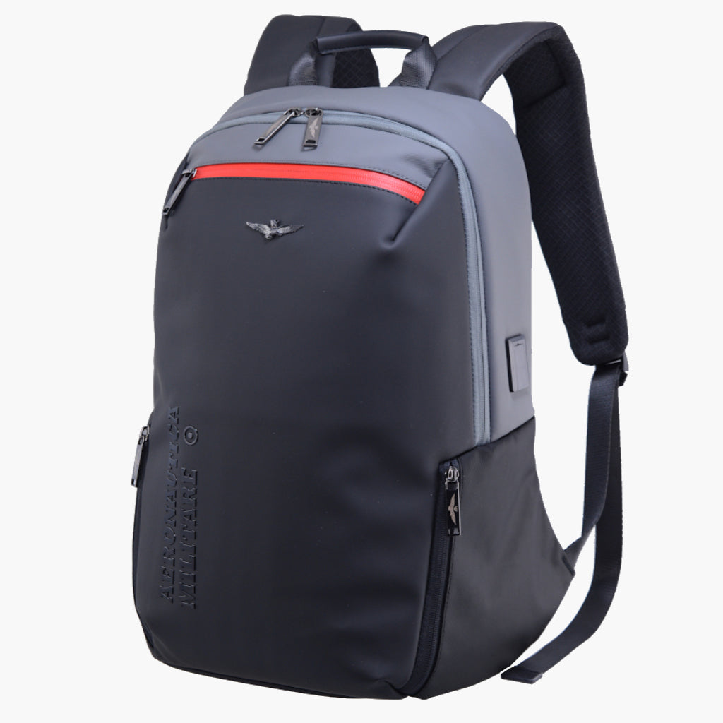 Aeronautica Military Backpack رجل حمل الكمبيوتر خط هيليكس AM484-NEGR