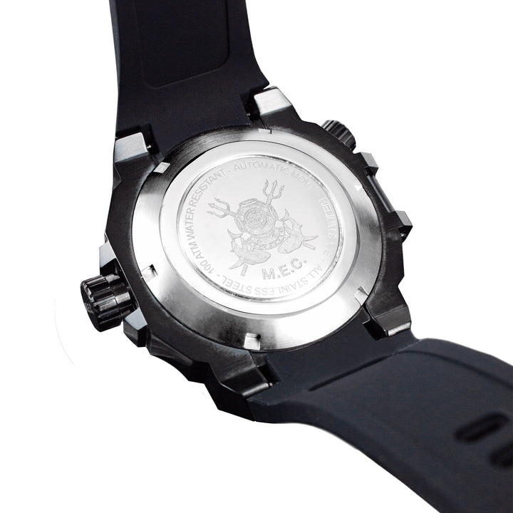 M.E.C. orologio Blackshark automatico PVD 44mm nero automatico acciaio finitura PVD nero (07) Blackshark PVD