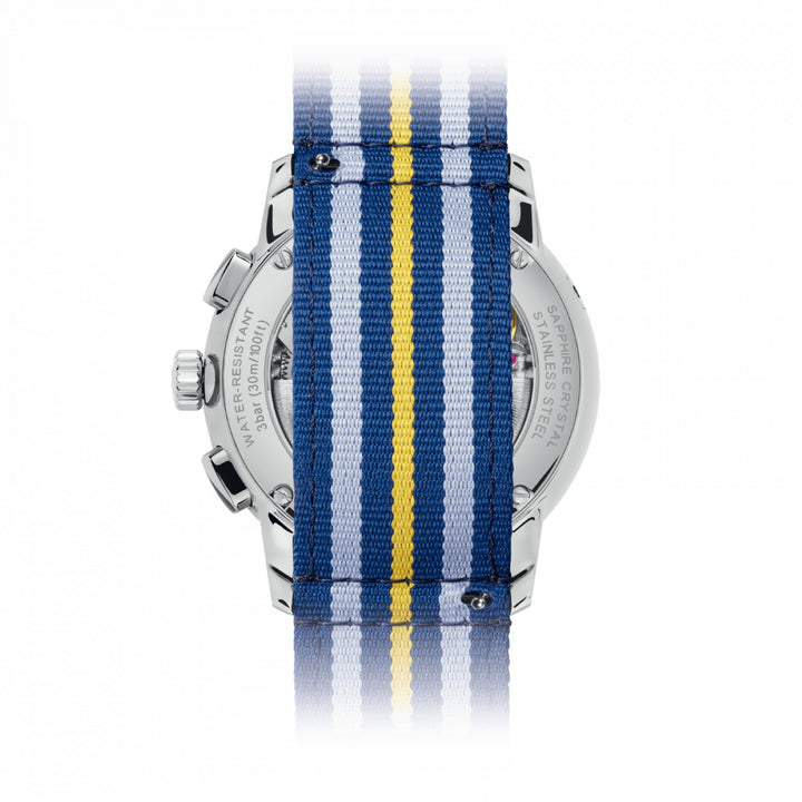 美度手錶 Baroncelli 計時碼錶月相 42 毫米銀色自動上鍊精鋼 M027.625.17.031.00