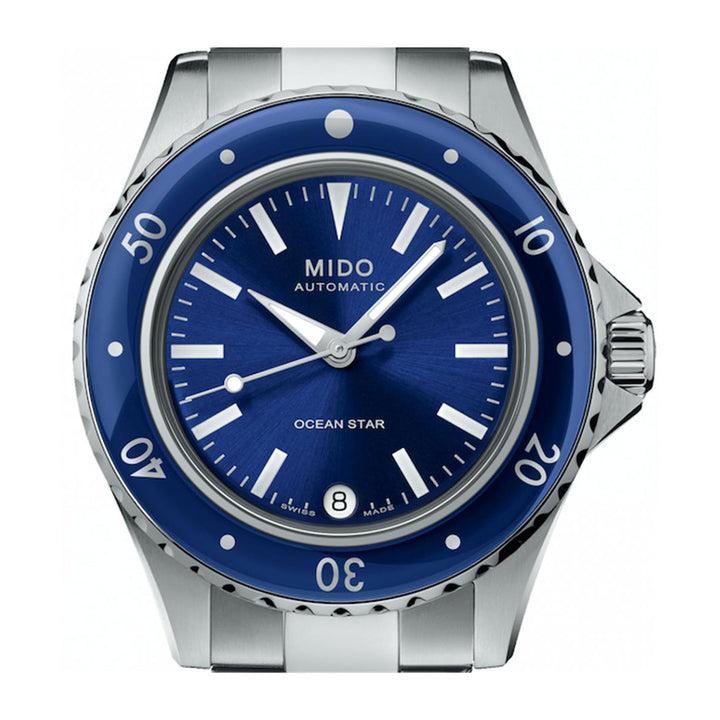 Mido Ocean Star 36,5 mm zegarek Automatyczna niebieska stal M026.207.11.041.00