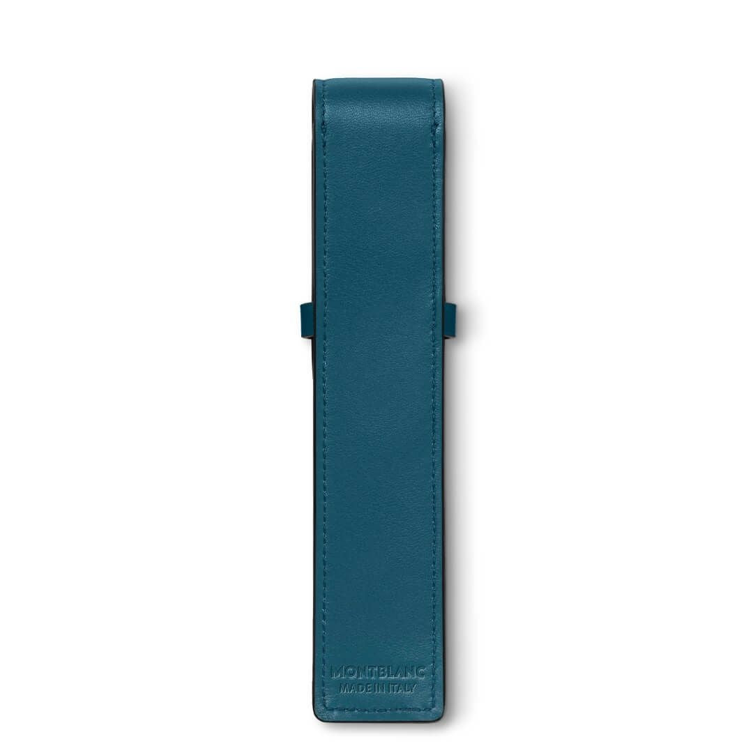 حافظة مون بلان لأداة الكتابة الناعمة Meisterstück Selection باللون الأزرق المخضر 131270