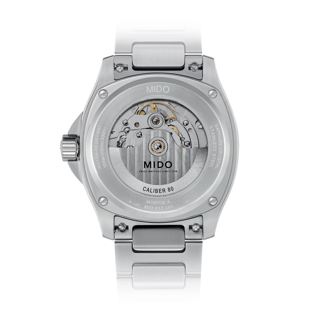 Mido orologio Multifort TV Big Date 40mm blu acciaio automatico M049.526.11.041.00