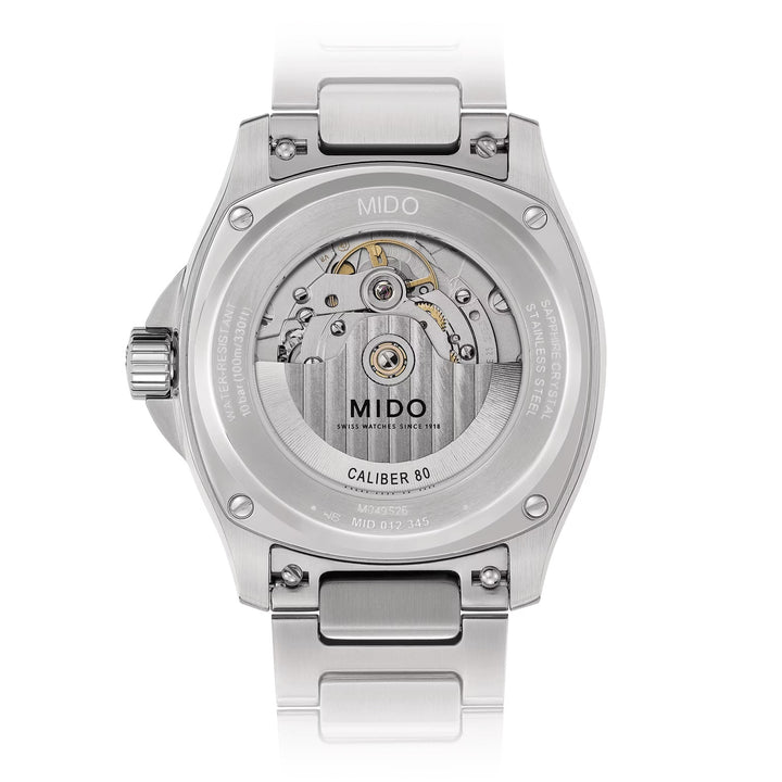 Mido relógio Multifort TV Big Date 39x40mm cinza automático aço M049.526.11.081.00