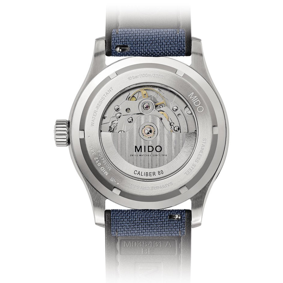 MIDO Multifort Watch M 42 mm Blauw Automatisch staal M038.430.17.041.00 uur