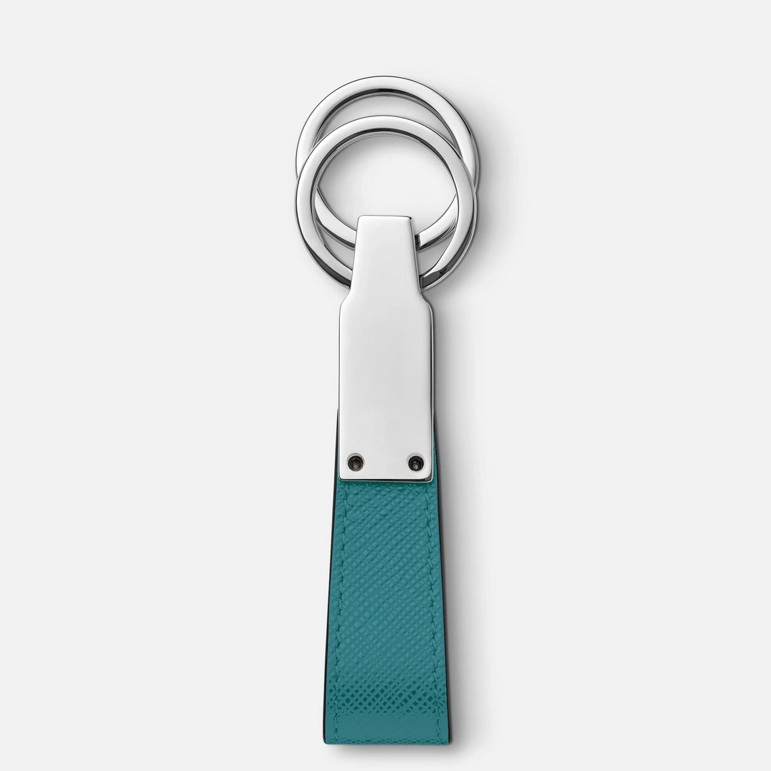 Montblanc key ring with loop Sartorial turquoise 131738