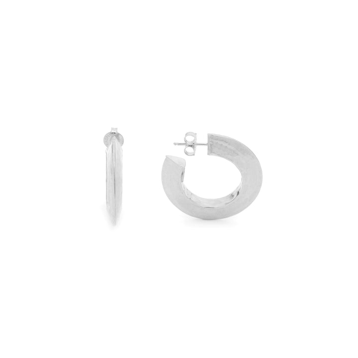 Giovanni Raspini Circle Earrings Blade Small Silver 925 11778
