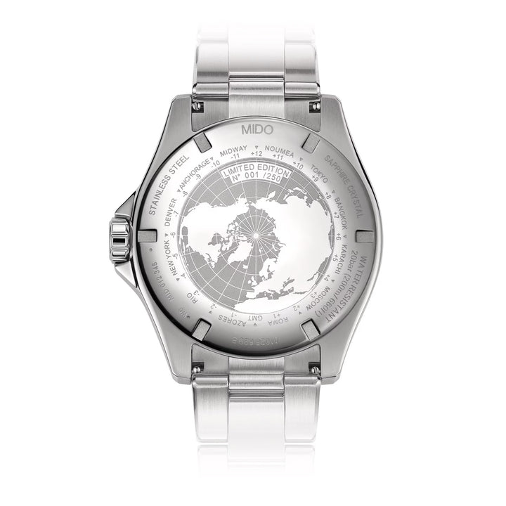 Mido hodinky Ocean Star GMT 44mm černá automatická ocel M026.629.11.051.03