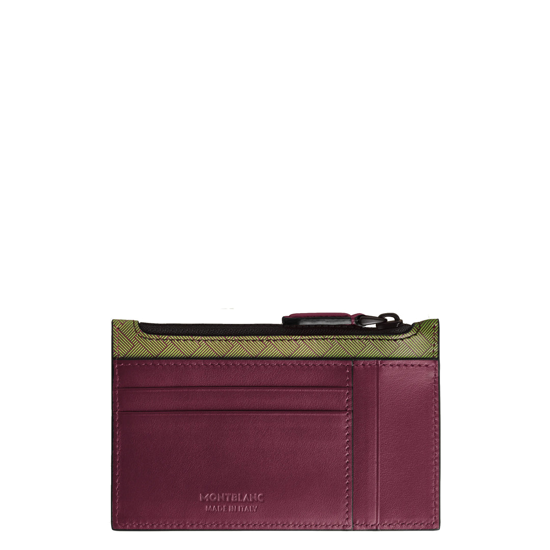 MONTBLANC CARD BOAT 8 compartments with Extreme 3.0 Multi Lime/Cassis 199400 zipper