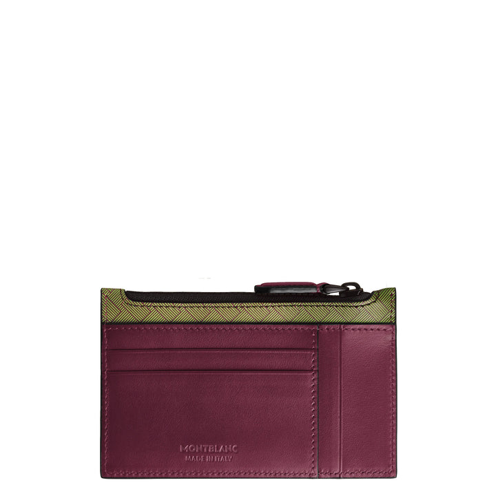 MONTBLANC CARD BOAT 8 compartments with Extreme 3.0 Multi Lime/Cassis 199400 zipper