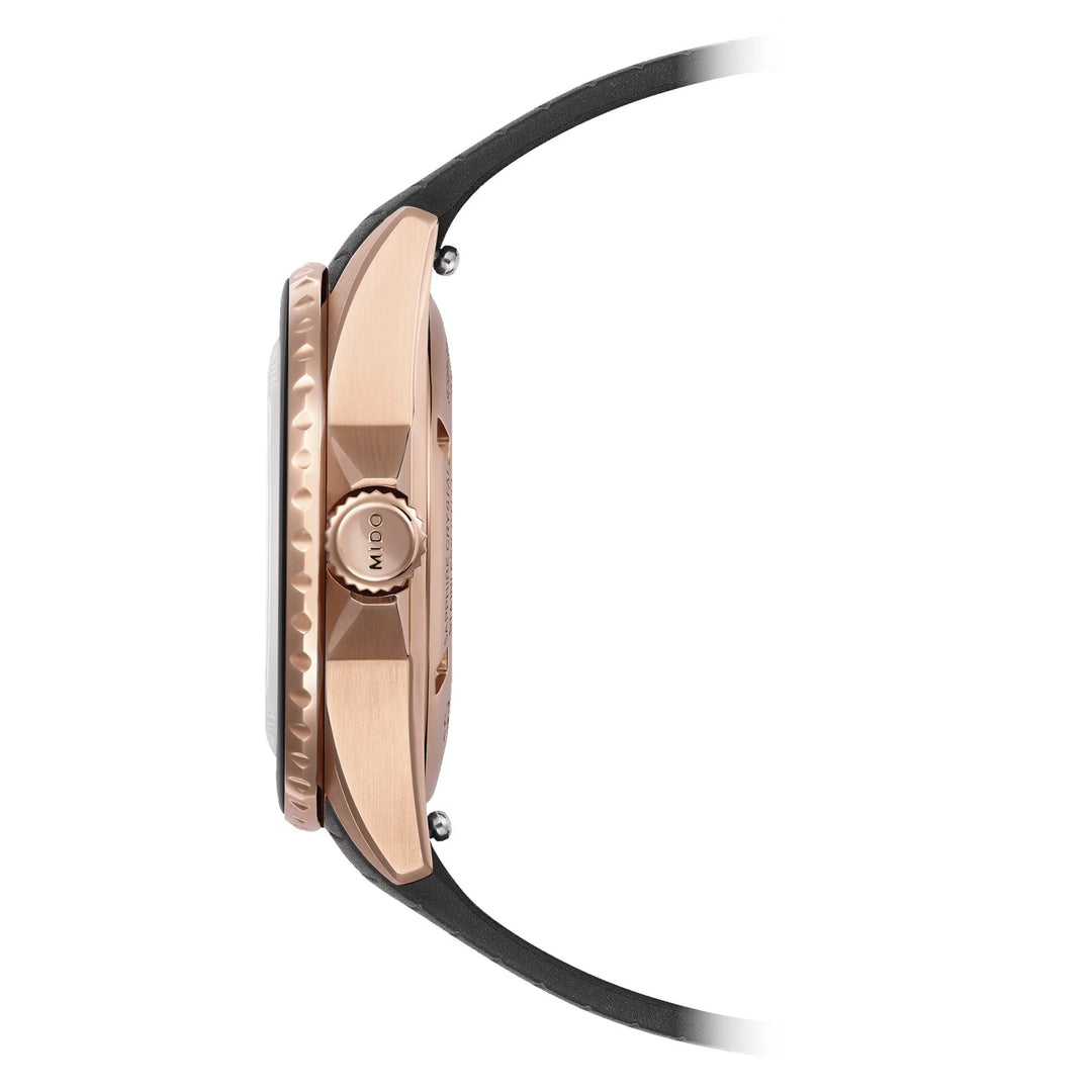 美度手錶 Ocean Star Lady 36.5mm 黑色自動上鍊精鋼 PVD ​​玫瑰金飾面 M026.207.37.056.00
