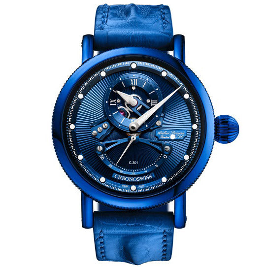 Chronoswiss Open Gear Resec Electric Blue Limited Edition 50pezzi 44mm Blue Automatic Finish Finish Blue CH-6926-BLSI