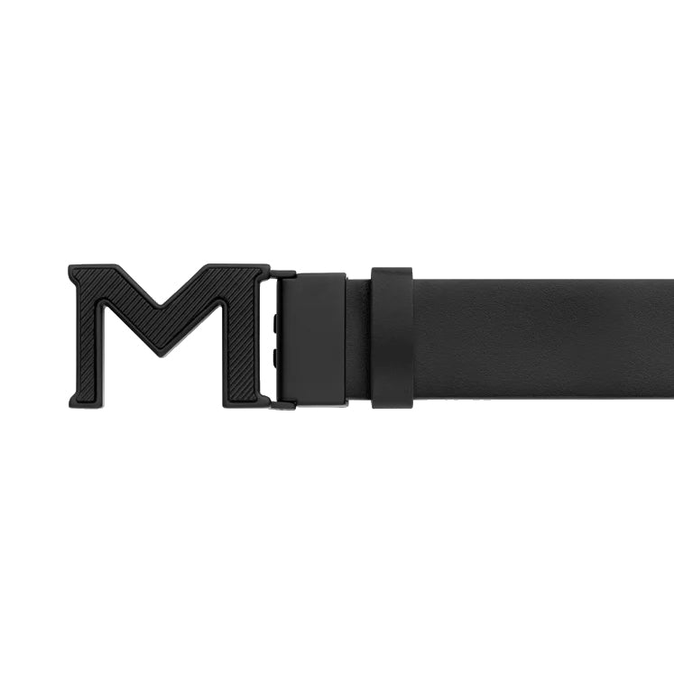חגורה הפיכה של מונטבלאנק עם אבזם M Extrem 3.0 כחול/שחור חלק 198648