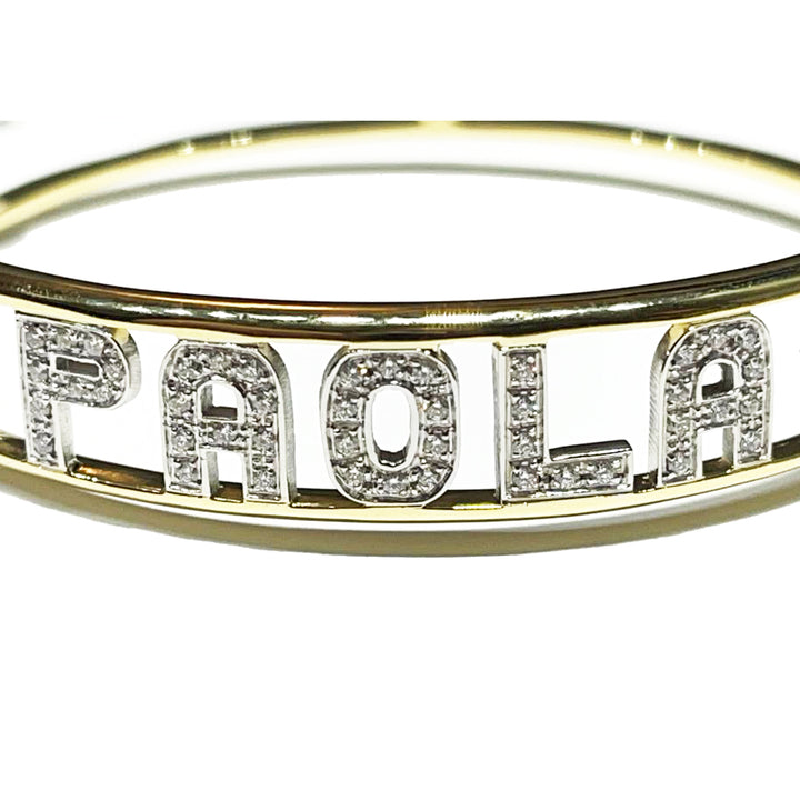 Capodagli Bracelet rígido Paola Gold 18kt Diamantes 0007BR