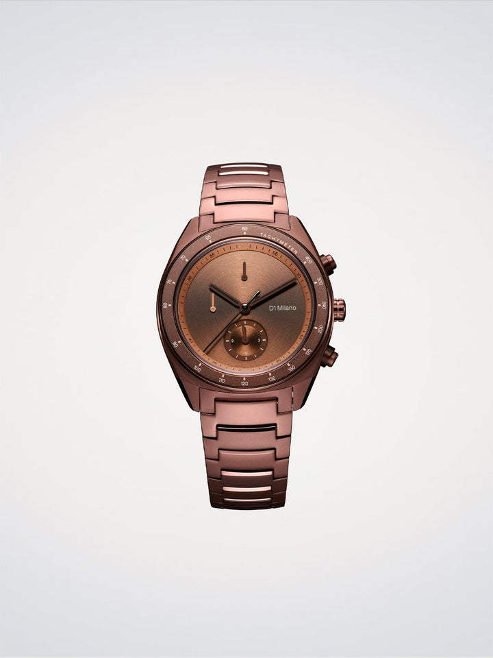 D1 Milano Essential Marron Chronographe 40 mm D1-CHBJ22