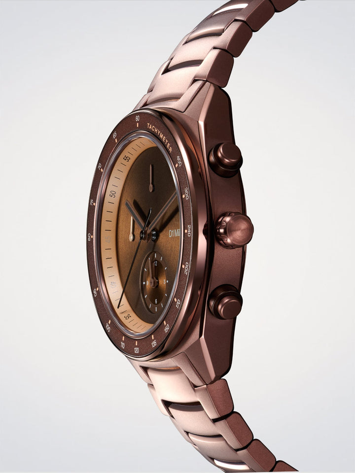 D1 Milano Essential Marron Chronographe 40 mm D1-CHBJ22