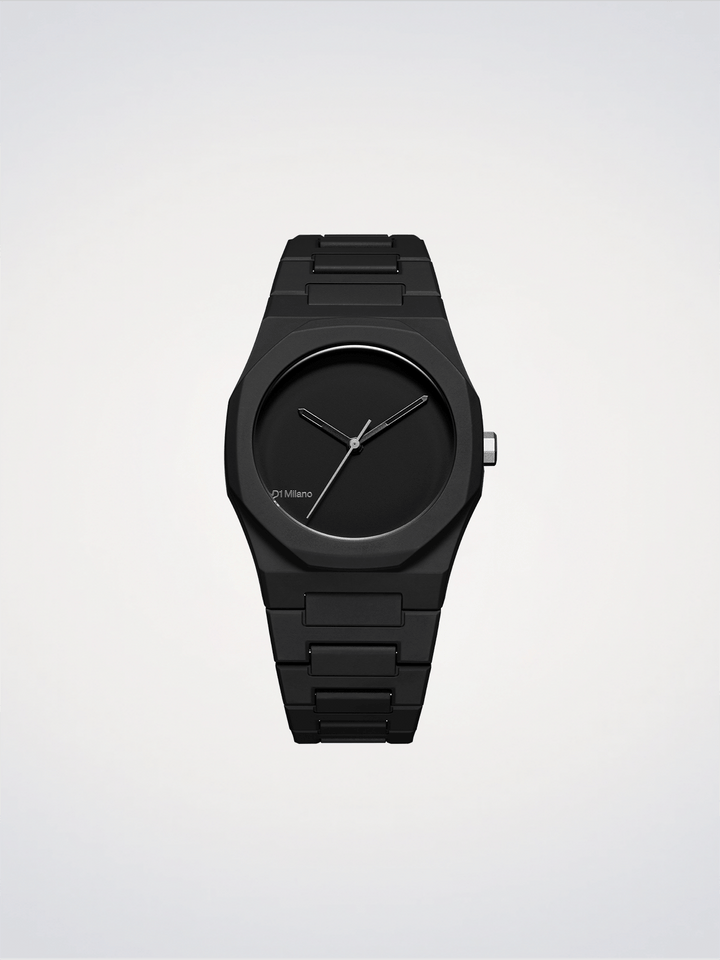 D1 Milano Black_01 Ρολόι Polycarbon 37mm D1-PCBU07
