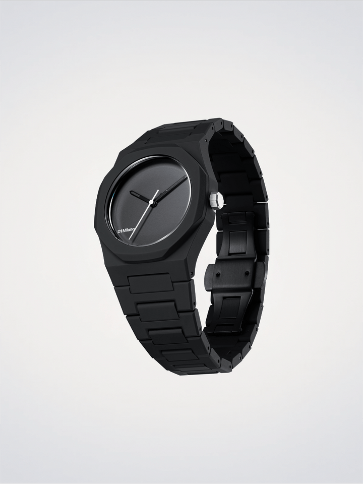 D1 Milano Black_01 Ρολόι Polycarbon 37mm D1-PCBU07