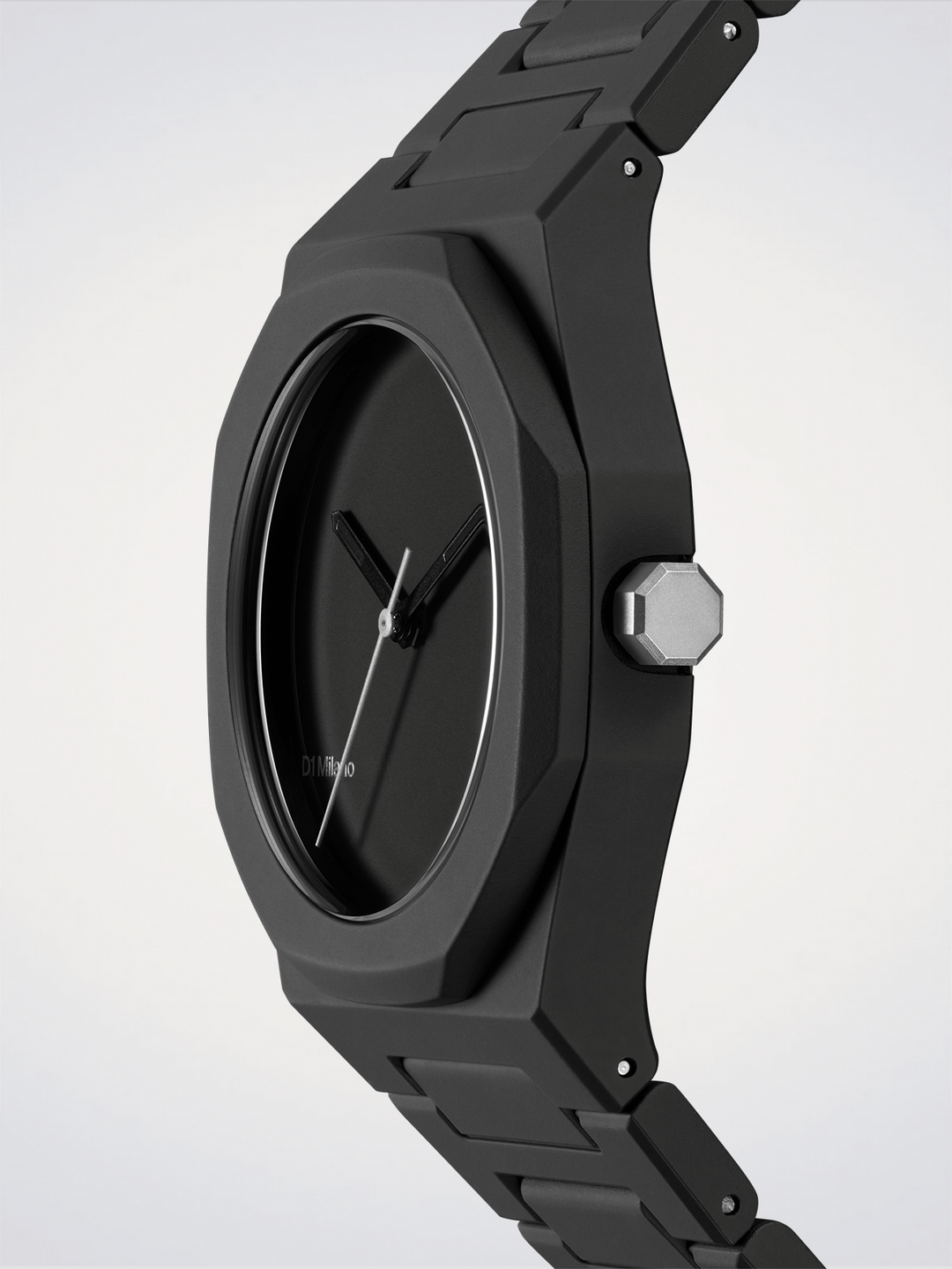 D1 Milano Black_01 Ρολόι Polycarbon 37mm D1-PCBU07