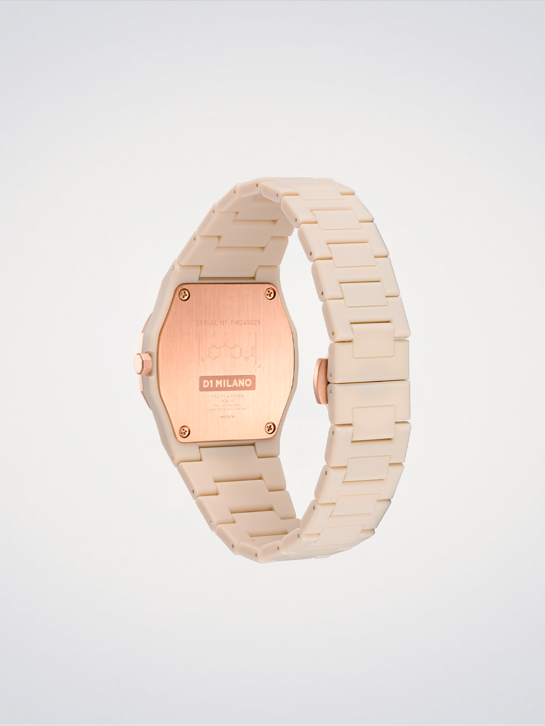 D1 Milano Akebia Mesh polycarbon kello 37mm D1-PCBU15