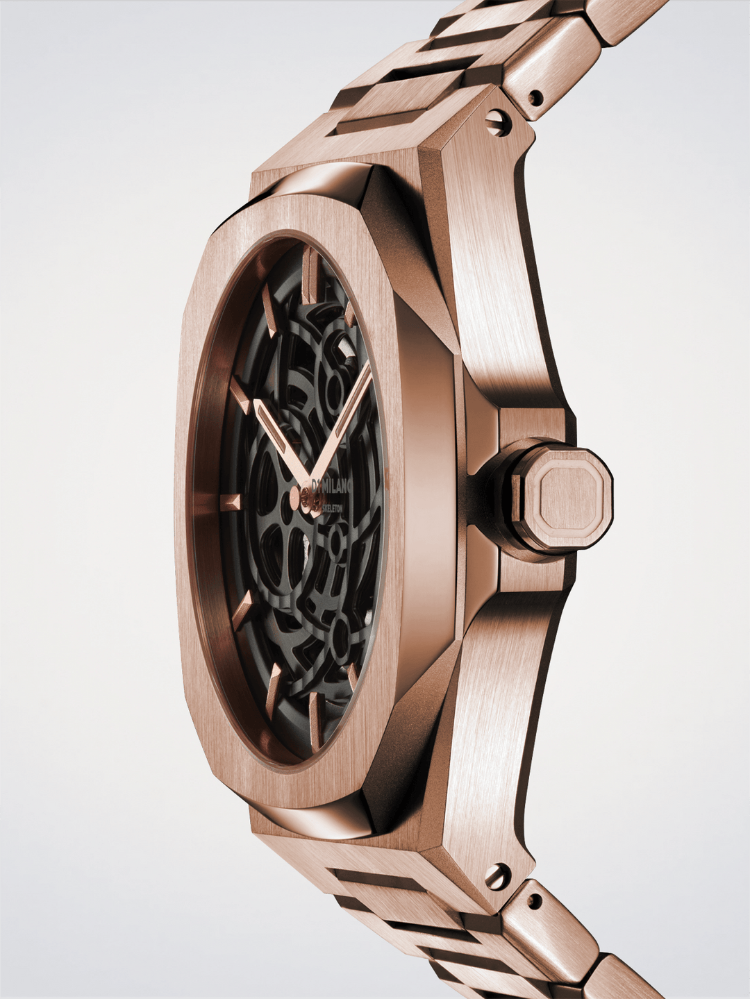 D1 Milano Rose Gold Skelett 41,5 mm D1-SKBJ12