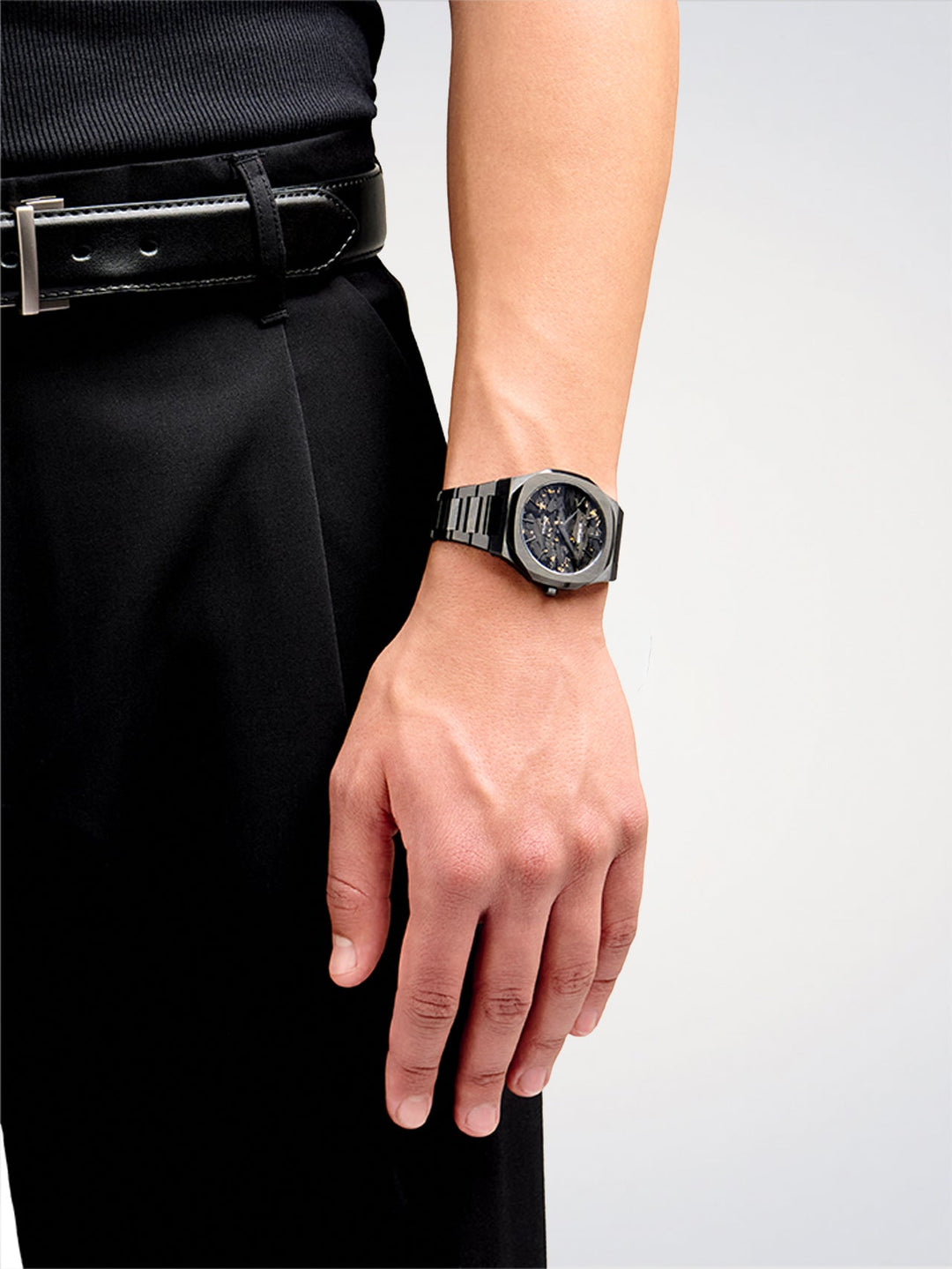 D1 Milano Svart DLC Ultratunn 40mm D1-UTBJ31