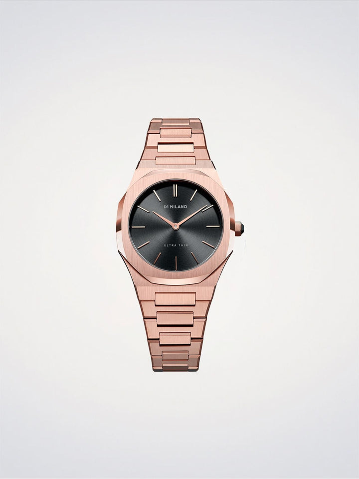 Reloj ultradelgado D1 Milano Rose Night 34 mm D1-UTBL06