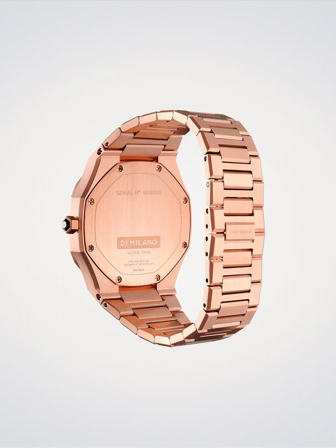 Reloj ultradelgado D1 Milano Rose Night 34 mm D1-UTBL06