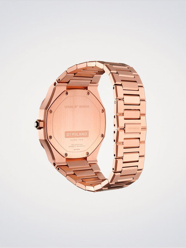 Reloj ultradelgado D1 Milano Rose Night 34 mm D1-UTBL06