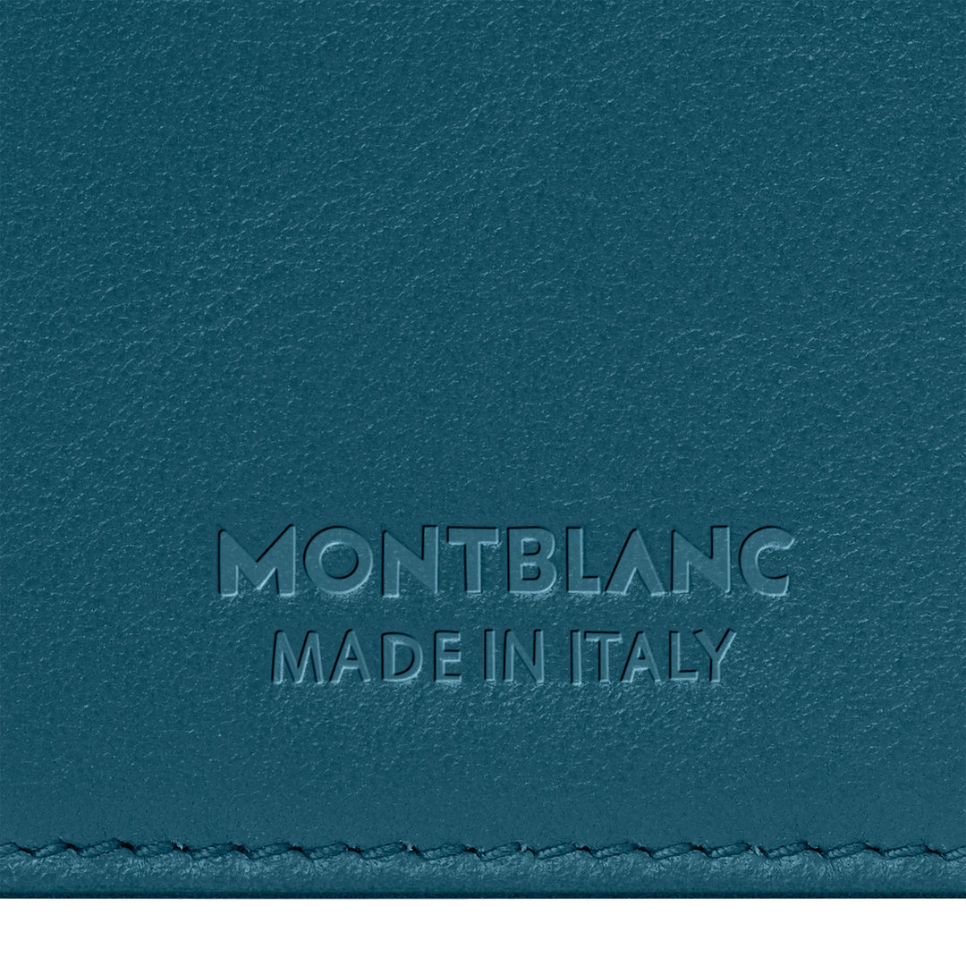 Montblanc custodia porta passaporto Meisterstück Selection Soft ottanio 131263
