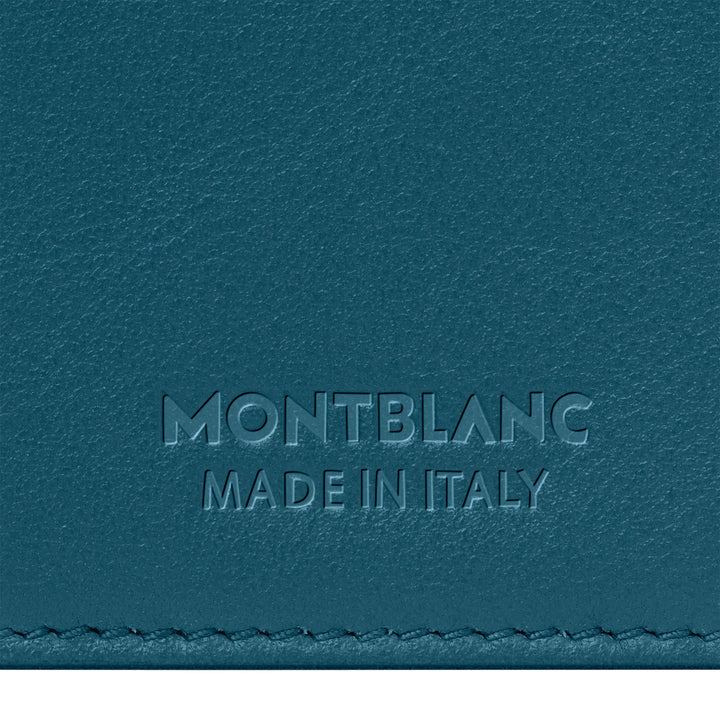 Montblanc custodia porta passaporto Meisterstück Selection Soft ottanio 131263