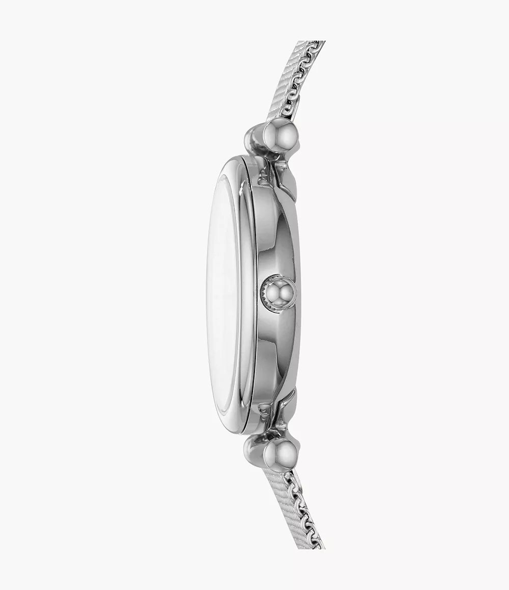Fossil Uhr Carlie Mini Mini 28mm Perlmutt Quarz Stahl ES4432