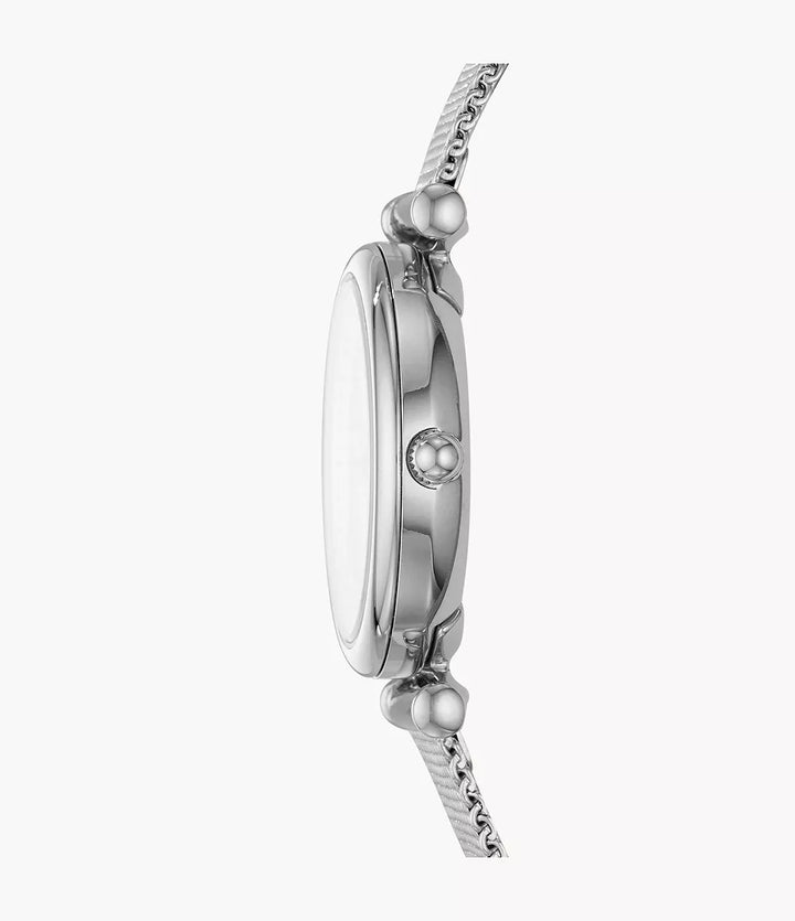 Fossil Uhr Carlie Mini Mini 28mm Perlmutt Quarz Stahl ES4432
