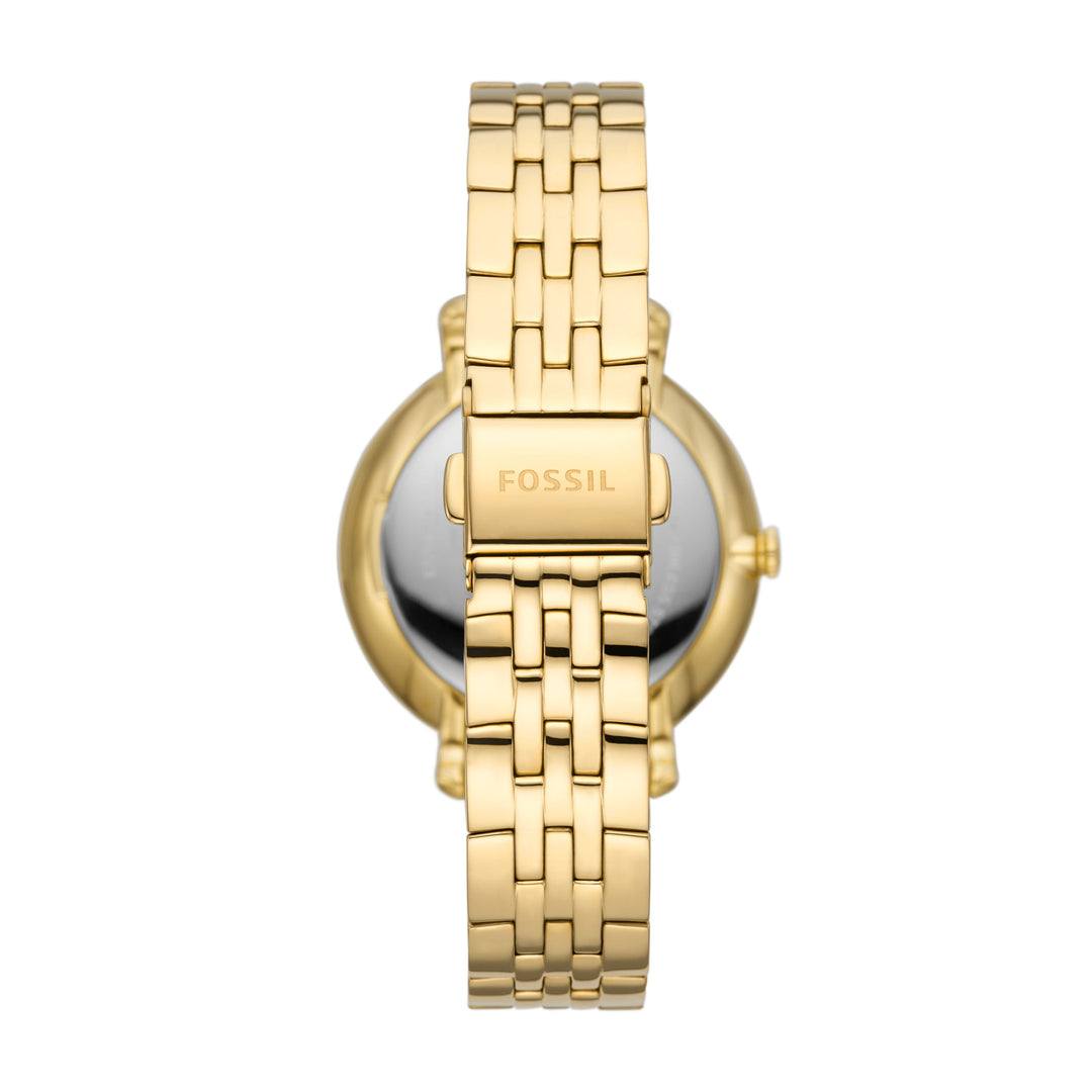 Материфункциональные часы ископаемого Жаклин с солнечной и лунной фазами с браслетом ES5167 золотой стали