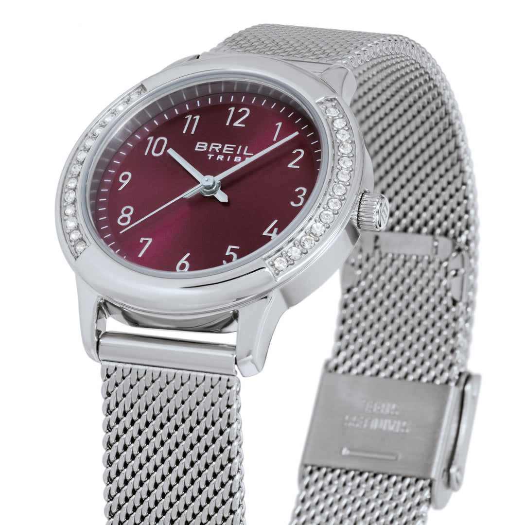 Breil watch eye to eye 30mm bordeaux quartz steel ew0804