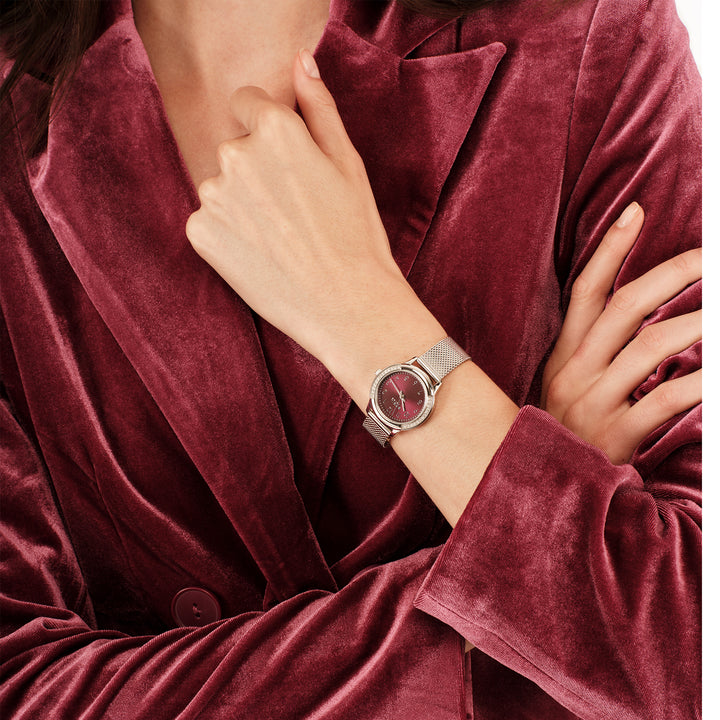 Breil watch eye to eye 30mm bordeaux quartz steel ew0804