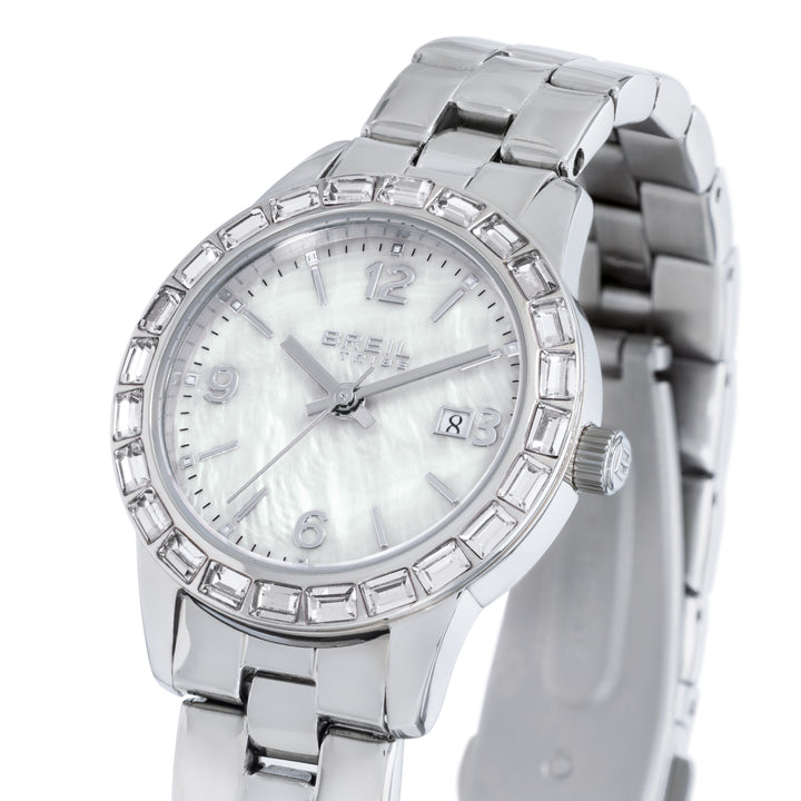 Ceas Breil Glow And Go 30 mm din oțel cuarț sidef EW0820