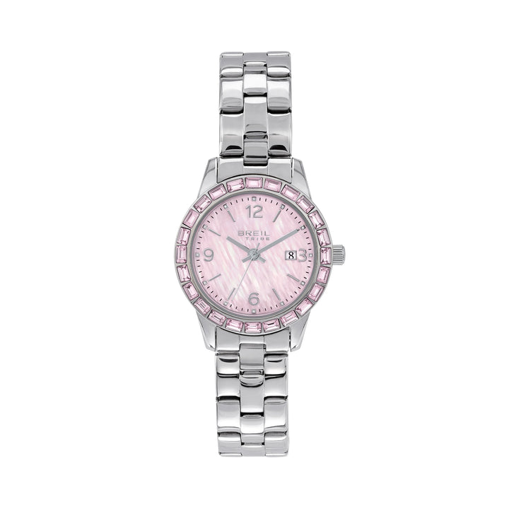Ceas Breil Glow And Go de 30 mm din oțel cuarț sidef EW0824