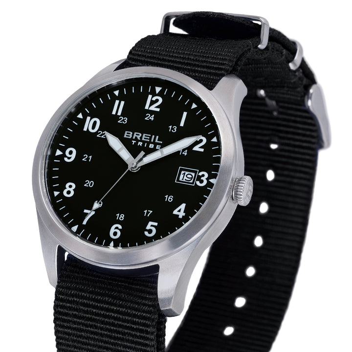 Breil Recon saat 39 mm siyah kuvars çelik EW0841